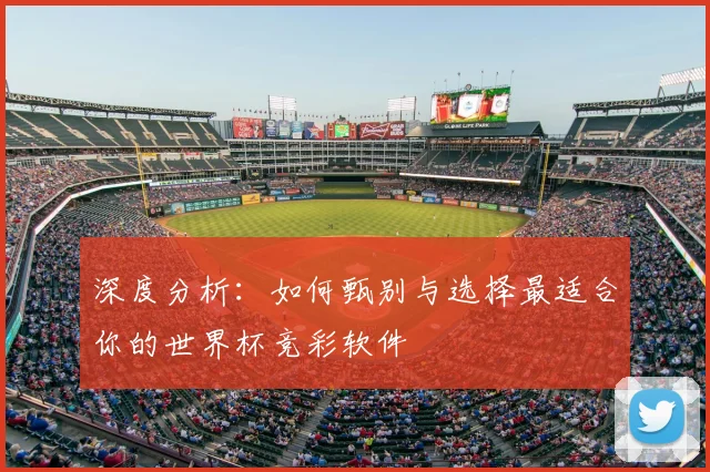 深度分析：如何甄别与选择最适合你的世界杯竞彩软件
