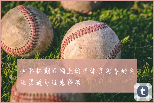 世界杯期间网上购买体育彩票的合法渠道与注意事项